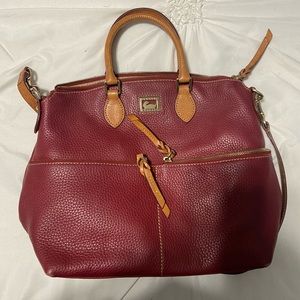 maroon dooney purse